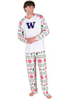 Main image for Mens Washington Huskies White Concepts Sport Holiday Tidings Loungewear Sleep Pants
