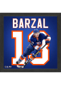 New York Islanders Mathew Barzal Impact Jersey Picture Frame