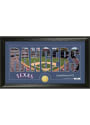 Texas Rangers 12x20 Silhouette Word Art Photo Mint Plaque