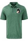 Main image for Mens Michigan State Spartans Black Cutter and Buck Gruff Sparty Coastline Short Sleeve Polo Shirt