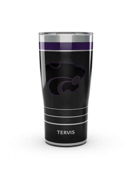 Black K-State Wildcats 20oz Night Game Stainless Steel Tumbler