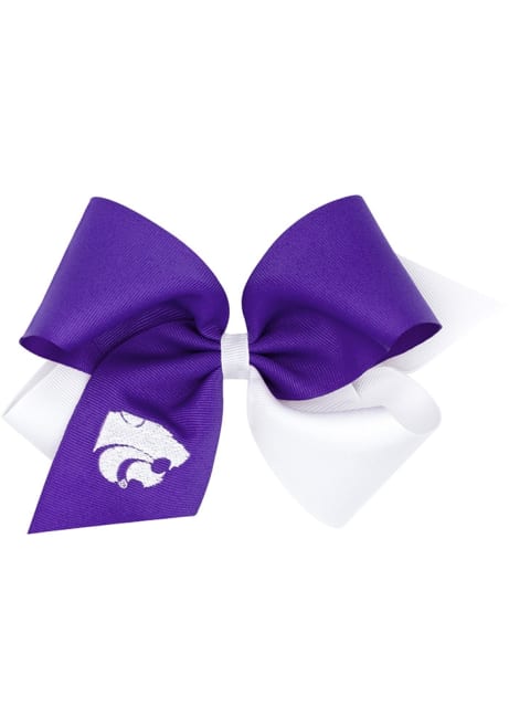 Two Tone K-State Wildcats Baby Hair Barrette - Purple