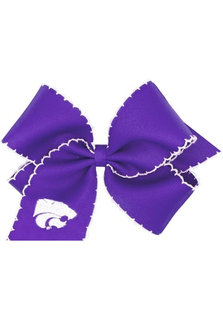 Large Moonstitch K-State Wildcats Kids Hair Barrette - Purple