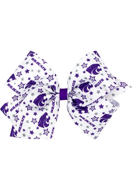 Large Team Logo K-State Wildcats Kids Hair Barrette - Purple