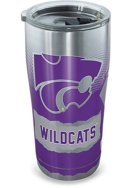 Grey K-State Wildcats 20oz Stainless Steel Tumbler