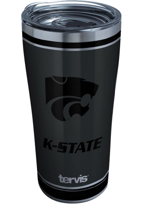 Black K-State Wildcats 20oz Blackout Stainless Steel Tumbler