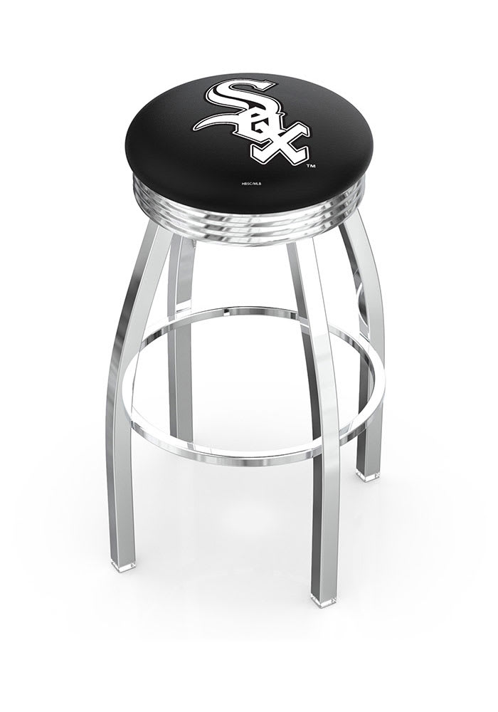 Chicago White Sox 25 inch Swivel Grey Pub Stool