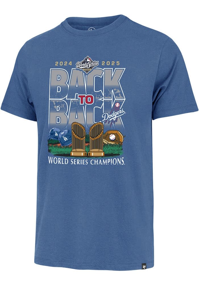 47 Los Angeles Dodgers ROYAL 2025 World Series Champions Back To