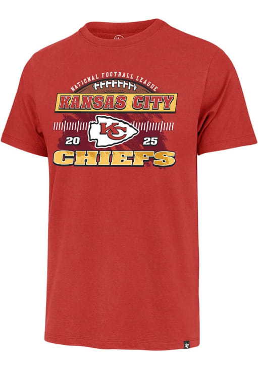 47 Kansas City Chiefs Red 2025 Schedule Short Sleeve Fashion T Shirt