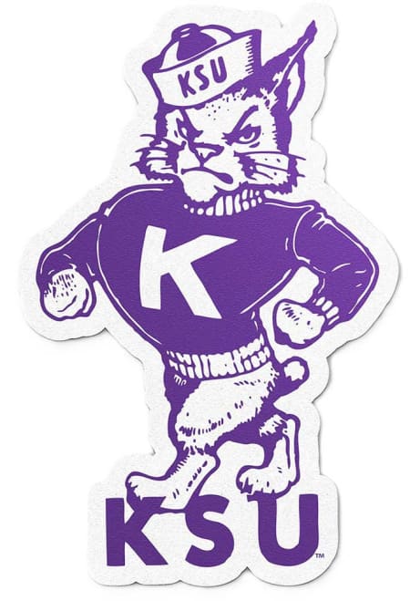 Purple K-State Wildcats Vintage Stickers