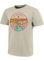 Missouri Oatmeal River Line Icon Short Sleeve Triblend T Shirt
