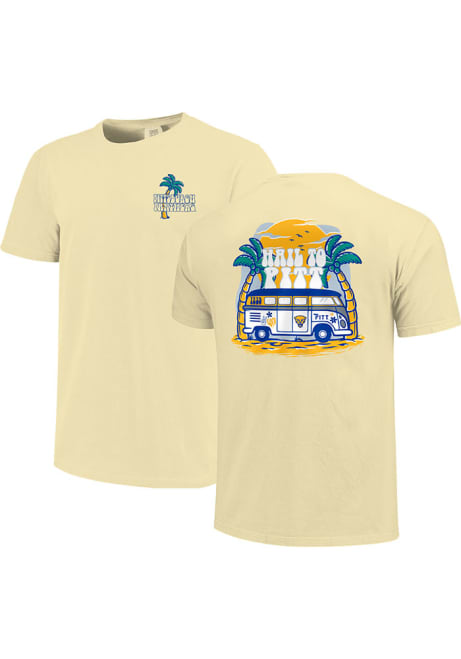 Pitt Panthers Beach Vibes Short Sleeve T-Shirt - Yellow