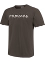 Purdue Boilermakers Womens Wordmark Dots T-Shirt - Grey