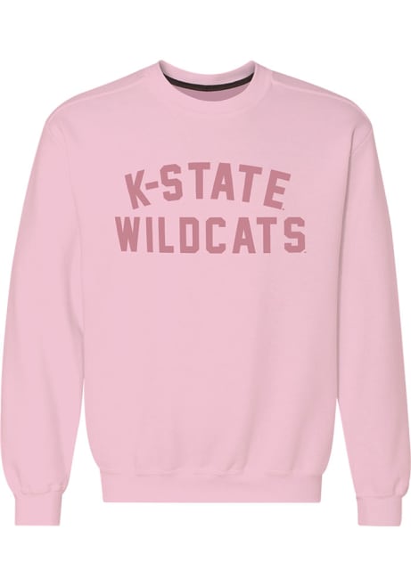 Womens Pink K-State Wildcats Classic Crew Sweatshirt