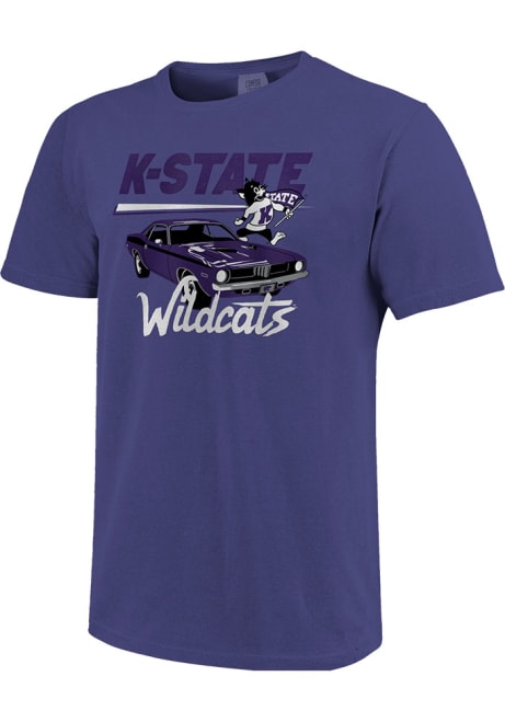 K-State Wildcats Muscle Car Short Sleeve T-Shirt - Purple