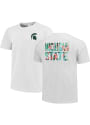 Michigan State Spartans Womens Floral T-Shirt - White