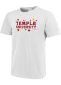 Temple Owls Womens Star T-Shirt - White