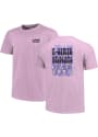 K-State Wildcats Womens Groovy Lightning T-Shirt - Lavender