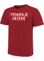 Temple Owls Womens Mom T-Shirt - Red