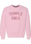Main image for Temple Owls Womens Pink Classic Crew Sweatshirt