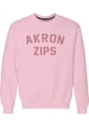 Main image for Womens Akron Zips Pink  Classic Crew Sweatshirt