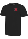 Nebraska Cornhuskers Comfort Colors Football T Shirt - Black