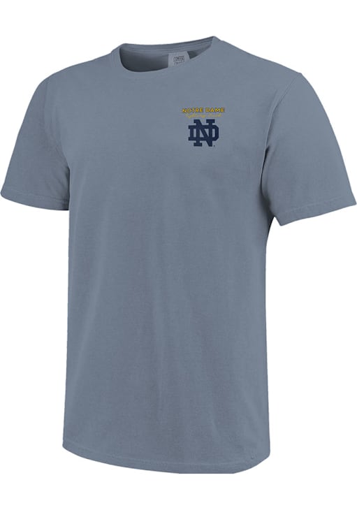 Notre Dame Fighting Irish Blue Comfort Colors Short Sleeve T Shirt