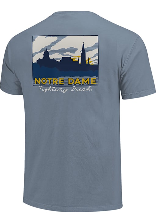 Notre Dame Fighting Irish Blue Comfort Colors Short Sleeve T Shirt