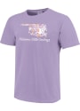 Oklahoma State Cowboys Womens Floral T-Shirt - Purple