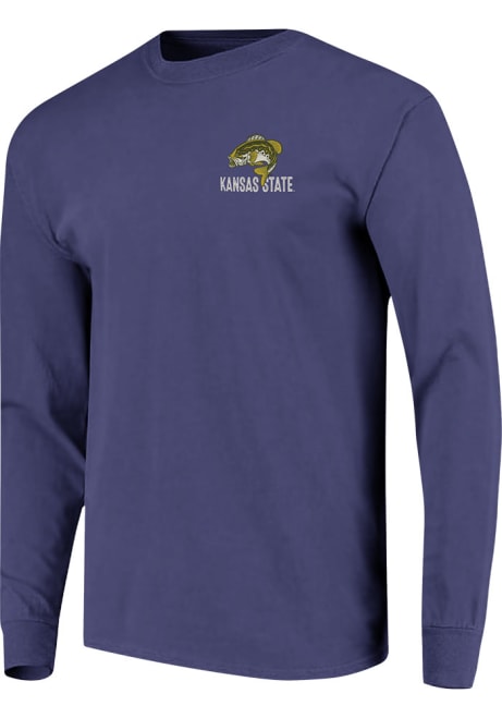 Mens Lavender K-State Wildcats Bass Lake Tee