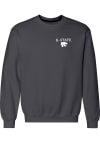Main image for Mens Charcoal K-State Wildcats State Flag Flying Crew Sweatshirt