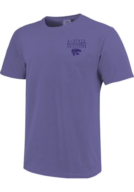 K-State Wildcats Fishing Outfitters Short Sleeve T Shirt - Purple