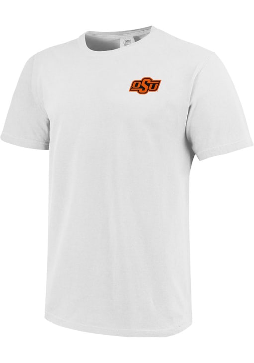 Oklahoma State Cowboys White Fishing Outfitters Short Sleeve T Shirt, White, 100% Cotton, Size 3XL, Rally House