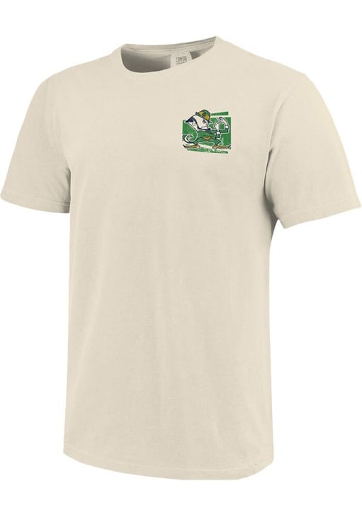 Notre Dame Fighting Irish Womens Ivory Avant Garde Poster Short Sleeve T-Shirt