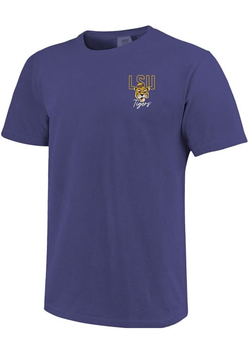 LSU Tigers Womens Purple Through the Years Short Sleeve T-Shirt
