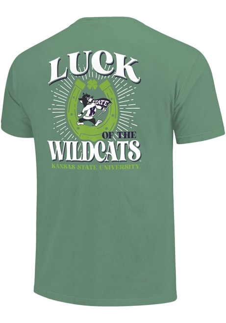 K-State Wildcats Luck of the Team Short Sleeve T Shirt - Kelly Green