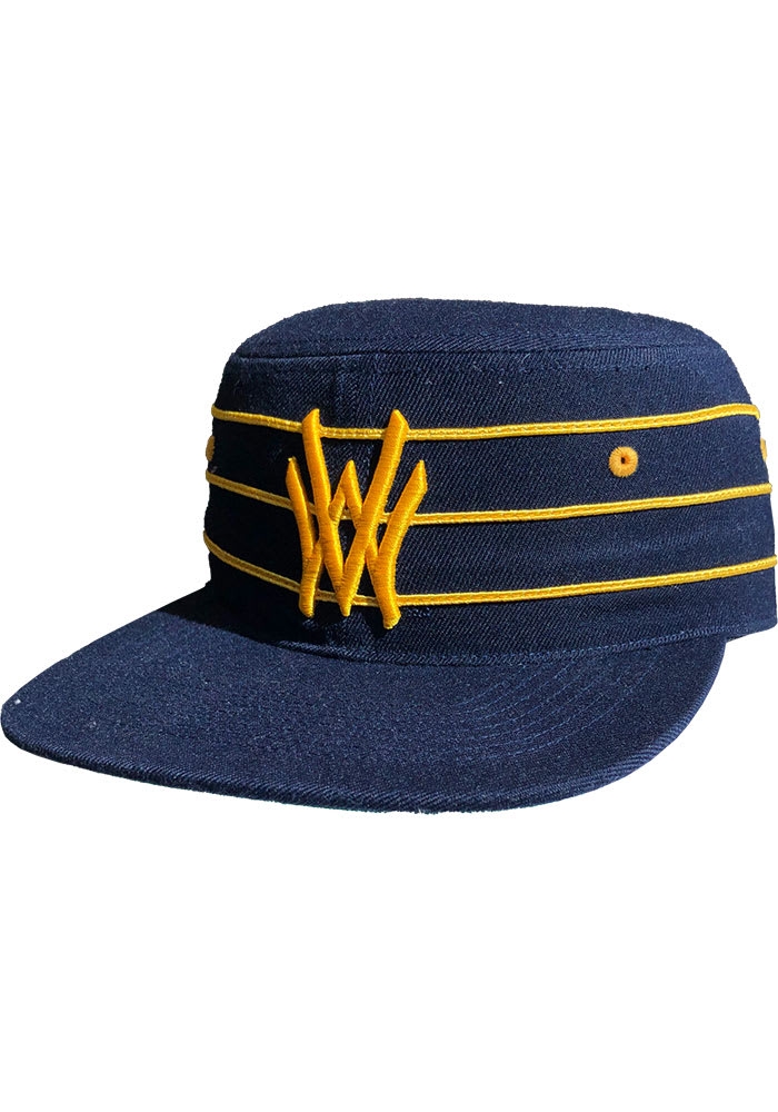West Virginia Mountaineers NAVY Retro Pillbox Adjustable Hat