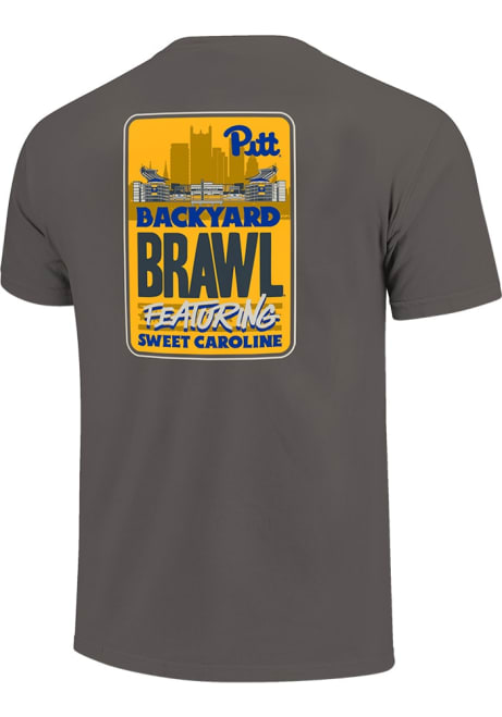 Pitt Panthers Football Backyard Brawl Short Sleeve T Shirt - Grey