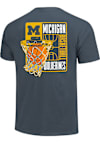 Main image for Michigan Wolverines Navy Blue  Basketball Short Sleeve T Shirt