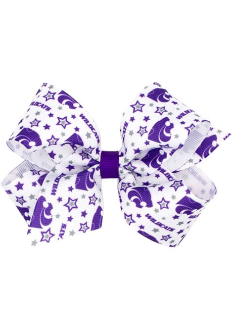 Medium Star Print K-State Wildcats Baby Hair Barrette