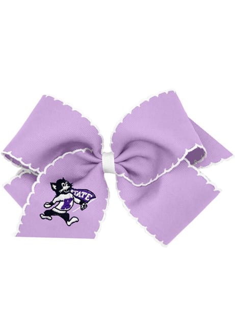 Large Moonstitch K-State Wildcats Kids Hair Barrette - Lavender