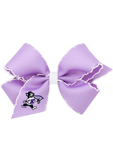 Medium Moonstitch K-State Wildcats Kids Hair Barrette - Lavender