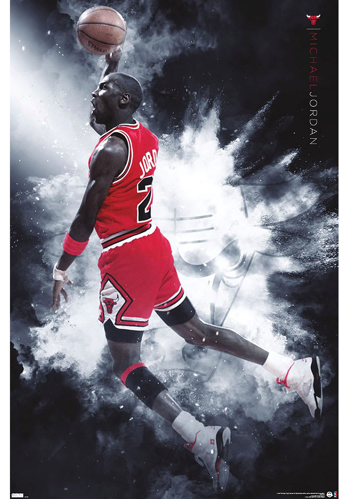 Michael Jordan / AIR JORDAN キャンバスポスター MICHAEL JORDAN Nike Air Ltd Ed Lithograph Doug West Signed