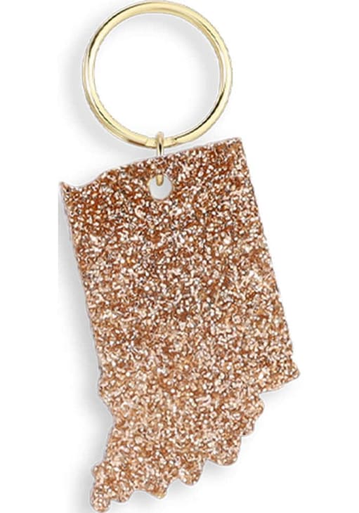 Glittery Indiana Keychain Glittery Indiana Keychain