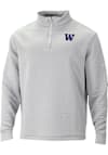 Main image for Mens Washington Huskies Grey Columbia Pack It Up Qtr Zip Pullover