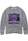 Main image for Jenessa Cotton Rally Mens Grey K-State Wildcats NIL Striped Player Crew