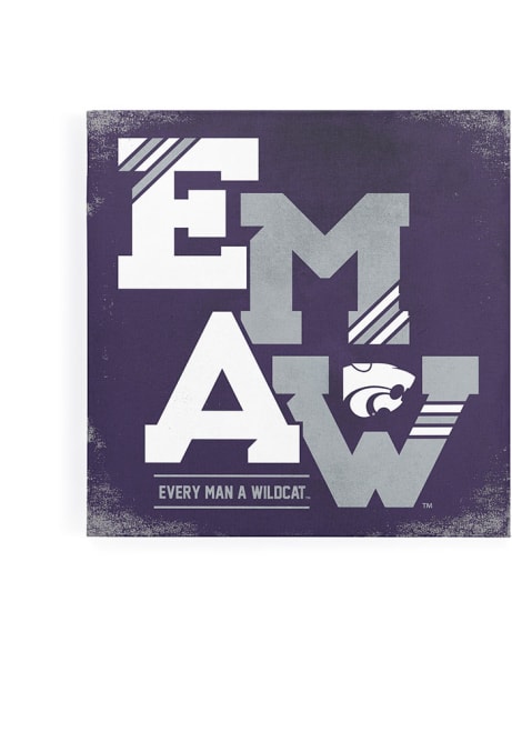 Purple K-State Wildcats EMAW 9x9 Wall Art