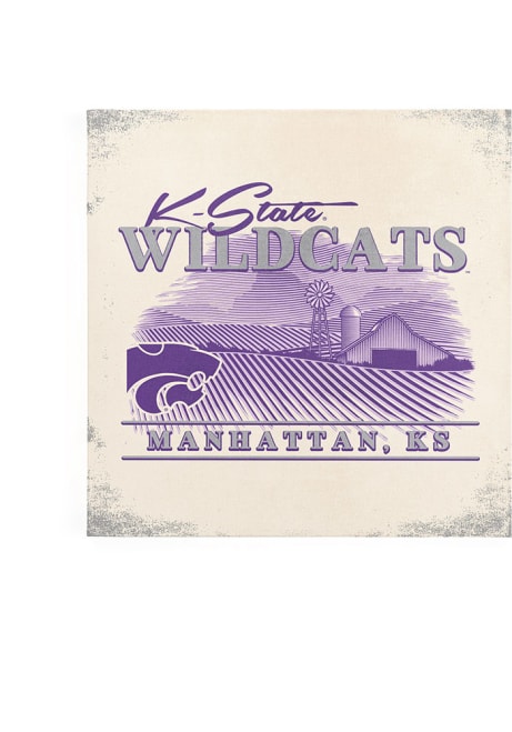 Purple K-State Wildcats Midwest Tradition 9x9 Wall Art