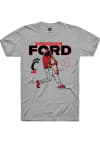 Main image for Donovan Ford Grey Cincinnati Bearcats NIL Caricature Short Sleeve T Shirt