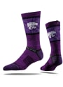 Strideline K-State Wildcats Mens Purple Heather Camo Crew Socks